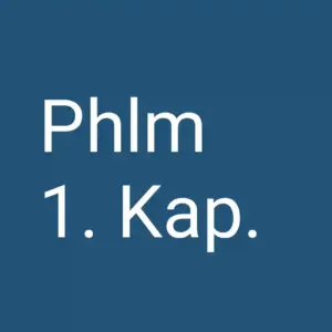 Tägliche christliche Andacht Phlm 1