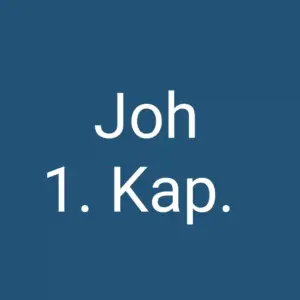 Tägliche christliche Andacht Joh 1