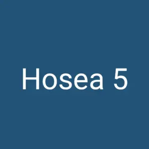 Tägliche christliche Andacht Hosea 5
