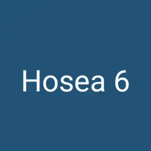 Tägliche christliche Andacht Hosea 6