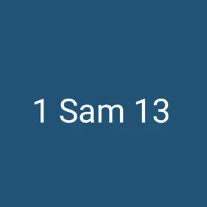 1 Sam 13