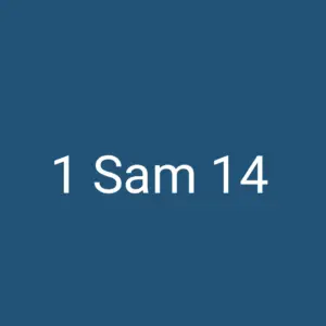 Tägliche christliche Andacht 1 Sam 14