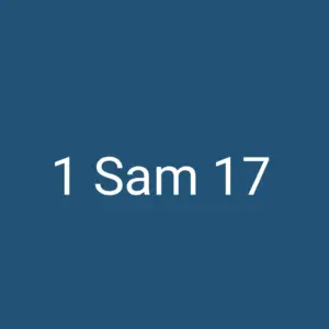 Tägliche christliche Andacht 1 Sam 17