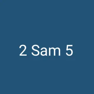 Tägliche christliche Andacht 2 Sam 5